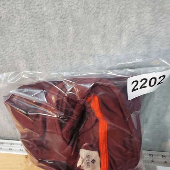 Sperry Vest Womens Small Red Marine Sailing Hideaway Topsider Hooded Full Zipper - Picture 11 of 11